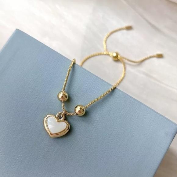 NEW 925 STERLING SILVER HEART LOVE BRACELET, NICE BRACELET, CUTE BRACELET - Picture 2 of 5